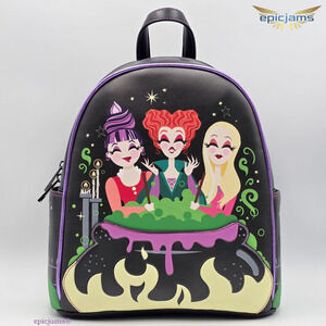 Disney Hocus Pocus The Sanderson Sisters Cauldron Glow in the Dark Mini Backpack